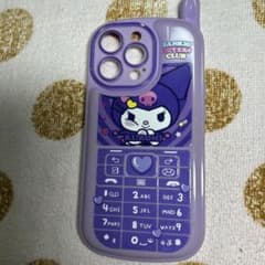 쿠로미 캐릭터 iPhone 용 케이스 보라색