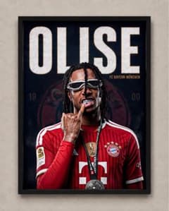 マイケル・オリーセ 額縁付き A4ポスター バイエルン・ミュンヘン サッカーのサムネイル