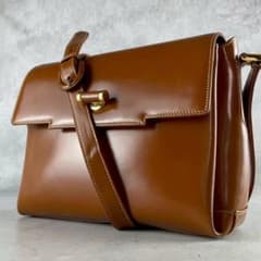 希少 美品 オールドグッチ ショルダーバッグ レザー ターンロック 