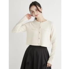 CELFORD / セルフォード ウール100％ビジューボタンカーディガン