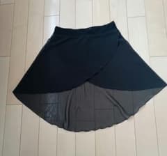 難あり　タンリエ　バレエスカート　黒　Lのサムネイル