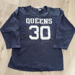 チャンピオン champion フットボールtシャツ なす紺 80s large - メルカリ