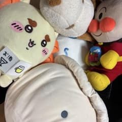 シナモロール・アンパンマン・スヌーピー・ちいかわのなにか・小籠包のぬいぐるみのサムネイル