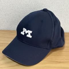 未使用】明治大学 応援用ベースボールキャップ 帽子 Mサイズ 紺色 六