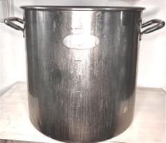 スチール製 寸胴鍋 目盛り付き テフロン加工40L蓋なし 40cm 