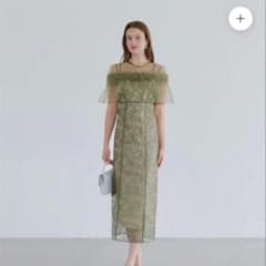 3WAYフラワーチュールアシンメトリーIラインワンピースドレス結婚式