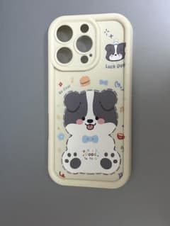 iPhone 16 Pro用ケース 犬デザイン クリームカラーのサムネイル