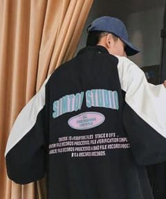 MGV オーバーサイズ80’s風ロゴジャンパー BLACK LARGEのサムネイル
