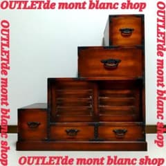 レトロ調 階段タンス 和風 民芸家具 小物収納 左下り - メルカリ