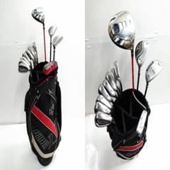 MIZUNOクラブセット　le coq sportifバッグ　中古　メンズ MIZUNO メンズゴルフクラブ12本セット キャディバッグ付き□ - メルカリ