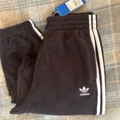 adidas 3本ライン フリースパンツ L黒のサムネイル