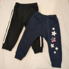 【90cm】裏起毛スウェットパンツ 2枚セットのサムネイル