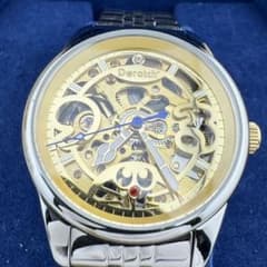 自動巻きスケルトン腕時計　（美品）　メルカリ祭　大特価 自動巻き時計 スケルトン ブラック - メルカリ