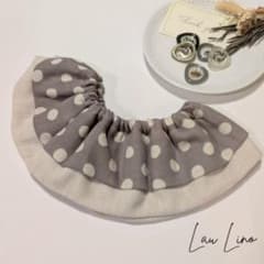 【現物1点物】ハンドメイド　ベビースタイ　ドット　ダブルガーゼのサムネイル
