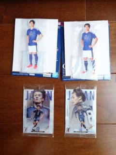 a*k様 サッカー日本代表 上田綺世　中村敬斗 アクリルスタンド カード 4点セのサムネイル