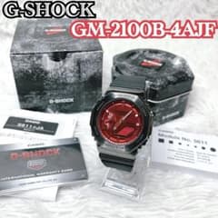箱付美品】カシオ G-SHOCK GM-2100B メタル 赤 文字盤 - メルカリ