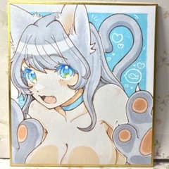 26【原画】手描きイラスト 猫耳少女 アナログイラスト 一点物 - メルカリ