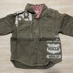 MACCA オリーブ色 長袖シャツ【90】のサムネイル