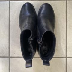ECCO ブラック レザー ショートブーツ　美品　38
