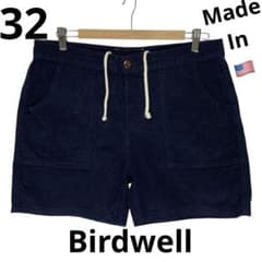 32 USA製　新品　BIRDWELL CORDUROY SHORTS Women's Classic Corduroy Shorts - Toast – Birdwell