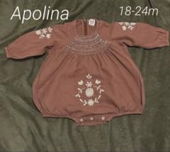 Apolina 刺繍入りロンパース L 18~24M Apolina 花柄刺繍18-24m ロンパース - メルカリ