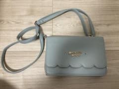 水色 スカラップデザイン ショルダーバッグのサムネイル