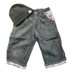 セット売り FLAKEスカル柄ハーフパンツ&ニット帽のサムネイル