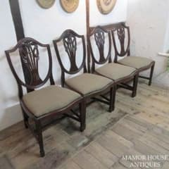 イギリス アンティーク 家具 ダイニング チェア オーク　椅子 英国 404A1 9-300x300.jpg