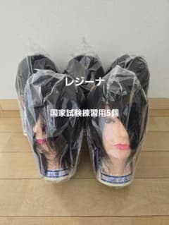 レジーナ 美容師国家試験練習用カットウィッグ5個 - メルカリ