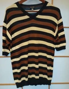 BEAMS Vネック ニット 半袖 Lサイズのサムネイル