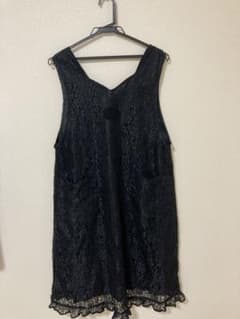 エプロン　黒　レース　冠婚葬祭のサムネイル