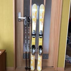 スキー板117センチストック97センチのサムネイル