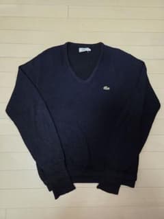 【希少】70s-80s IZOD LACOSTE アイゾッドラコステ ニット 紺のサムネイル