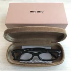 MIU MIU メガネフレーム 度なしVMU19F