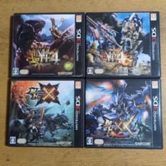 닌텐도 3DS 소프트 4개 세트 몬스터 헌터 4·4G·X·XX