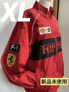 アウター メンズ 赤 レーシングジャケット 刺繍 レッド ブルゾン XL ①のサムネイル