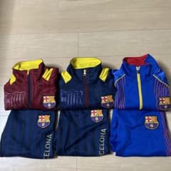 FC Barcelona ジャージ 上下セットアップ3点セット 140サイズ - メルカリ