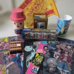 ONE PIECE 상품 세트 탕만 쵸퍼컵 클리어 파일