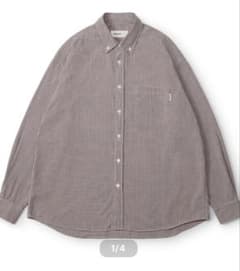 everyone check button down shirt L 未使用 - メルカリ