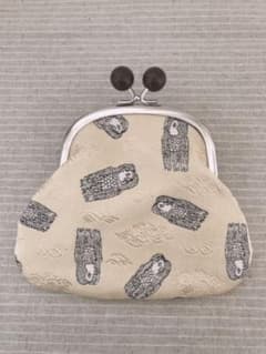 金蘭　アマビエ様　ハンドメイド がま口財布のサムネイル