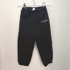 【SHEIN】裏起毛スウェット/ブラック　キッズ90-100のサムネイル