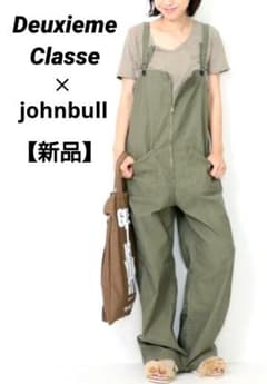 ドゥーズィエムクラス　JOHNBULLデッキサロペット未使用 新品 ドゥーズィエムクラス johnbull ジョンブル デッキサロペット L