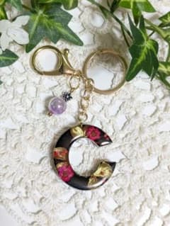 レジン製 キーホルダーC 押し花入りのサムネイル