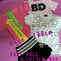 うーさん★様専用♡　BABYDOLL,CECIL フリルスカ４点130cmのサムネイル