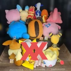 포켓몬스터 큰 사이즈 봉제인형 12개 세트