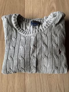 Polo Ralph Lauren グレー ケーブルニットセーターのサムネイル