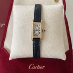 コンプリート￼サービス済】Cartier カルティエ タンクアロンジェ YG 