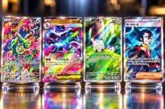 ポケカ 4枚セット カクレオン メガリザードンX ギーマの一手