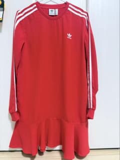 adidas スリーストライプラッフルワンピースのサムネイル