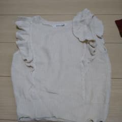 ノースリーブ ニット アイボリー 2のサムネイル